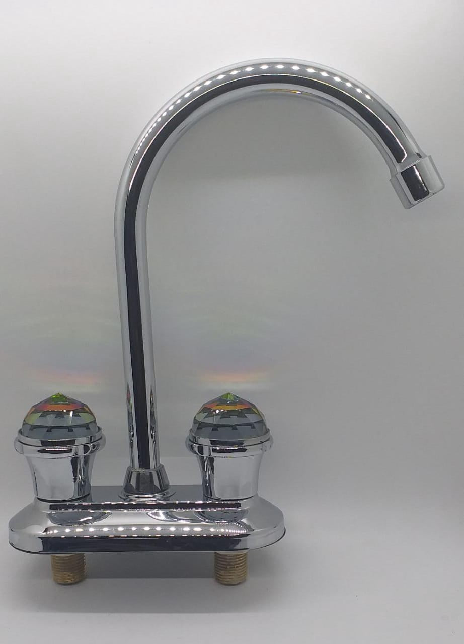 DIBILE Faucet Kitchen #547 Goose Neck 2 Knob