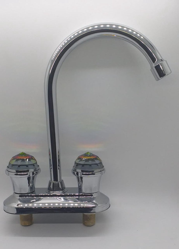 DIBILE Faucet Kitchen #547 Goose Neck 2 Knob