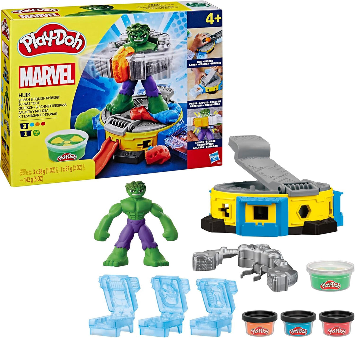 PLAY-DOH Toy Marvel Hulk Smash & Squish Playset
