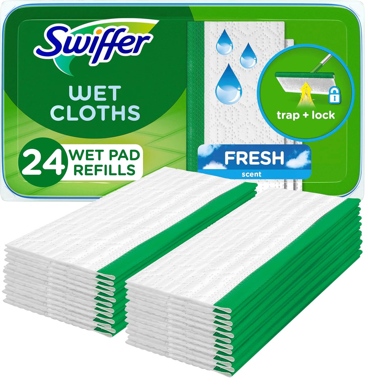 SWIFFER Sweeper Wet Refill Cloth 24COUNT