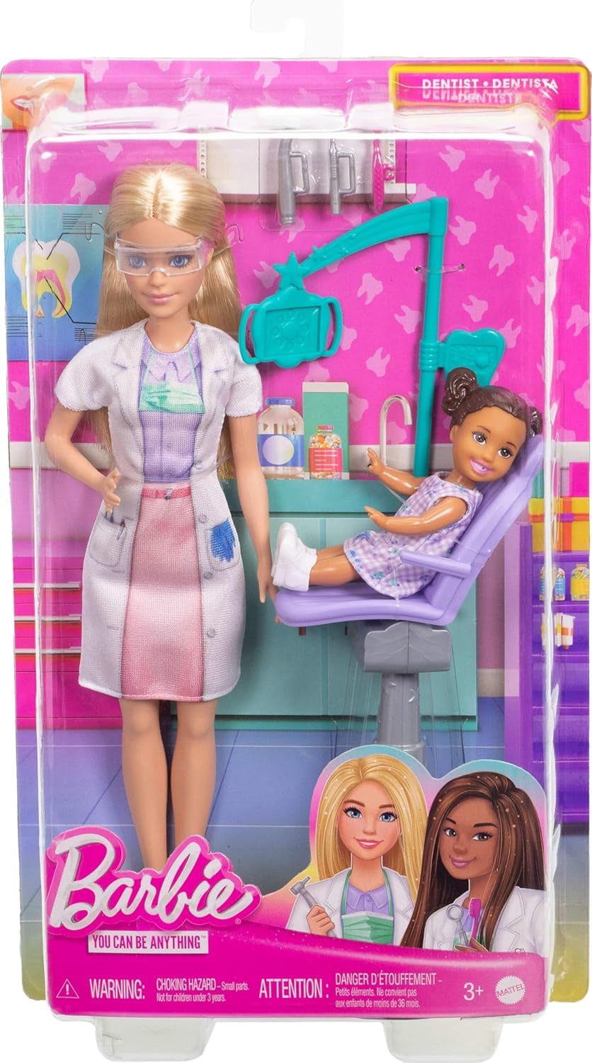 BARBIE Toy Dentist with Blonde Fashion Doll