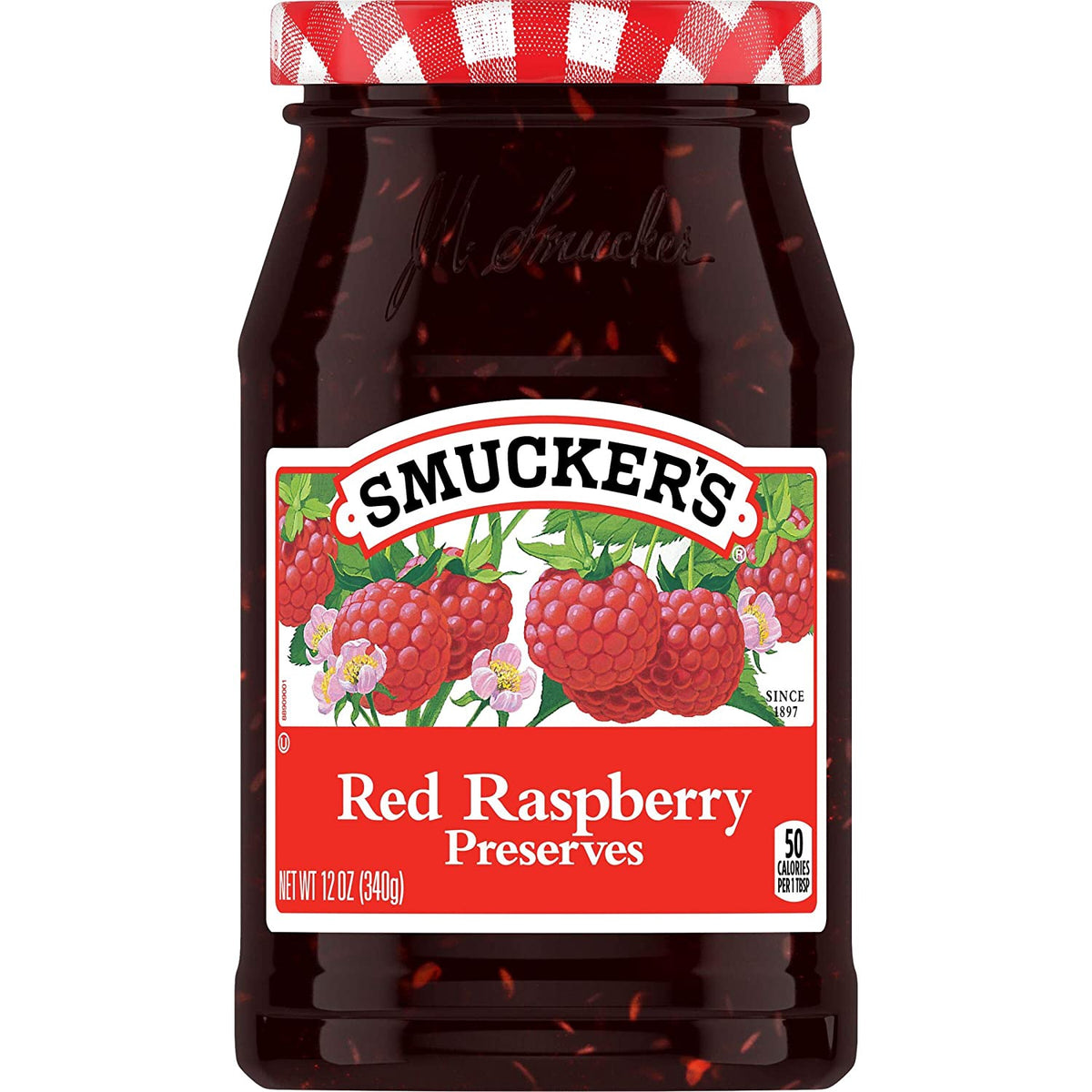 SMUCKER'S Red Raspberry Preserves 12OZ 340G