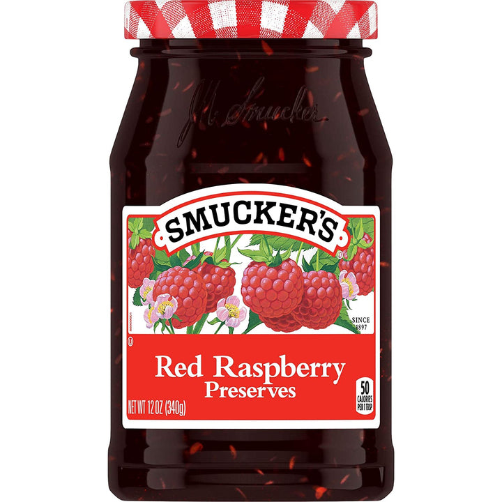 SMUCKER'S Red Raspberry Preserves 12OZ 340G