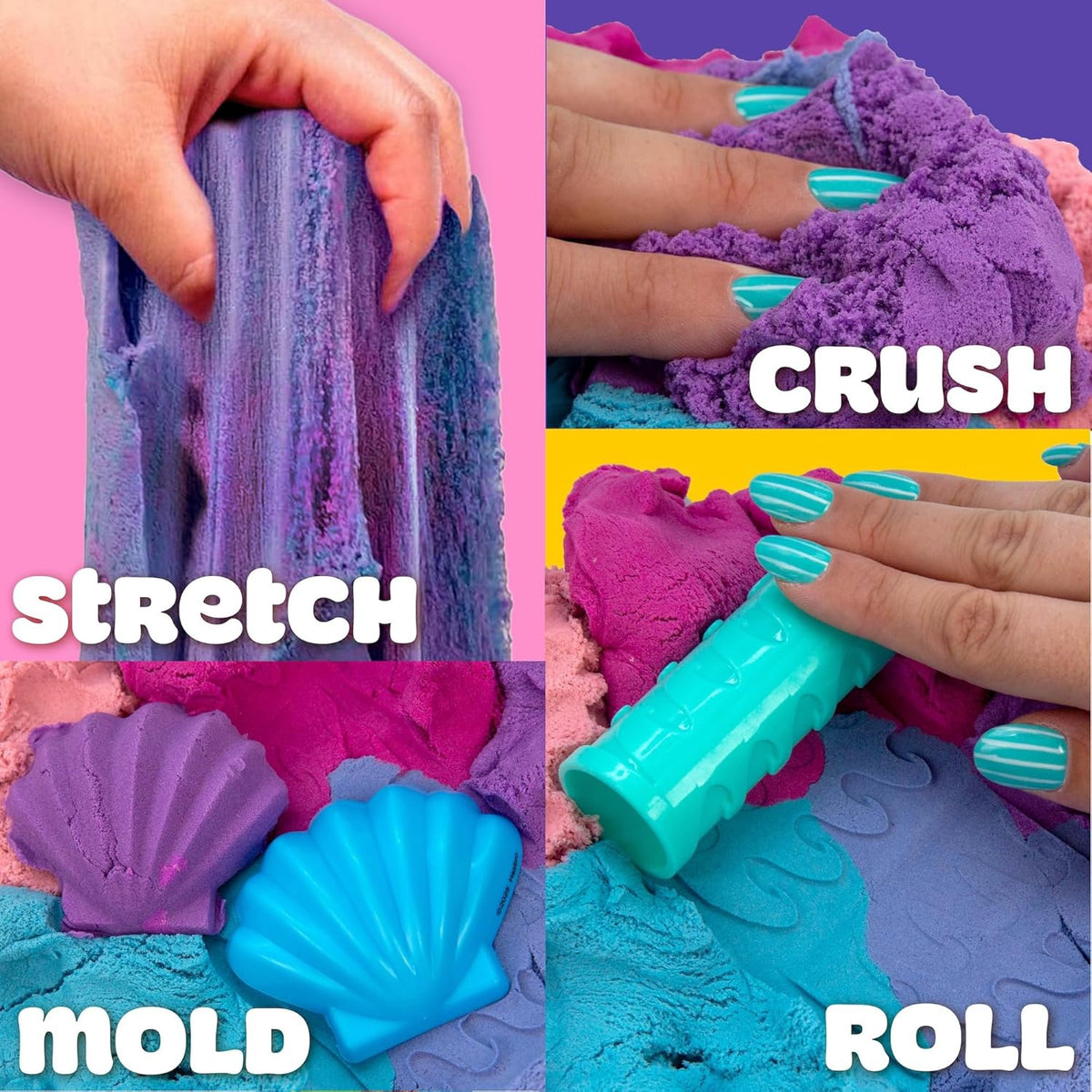 PLAY-DOH Toy Sand Castle Bucket 5 Colors & Scents