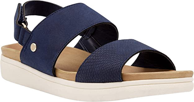 LONDON FOG Footwear Women Sandal Mauve / Black / Navy