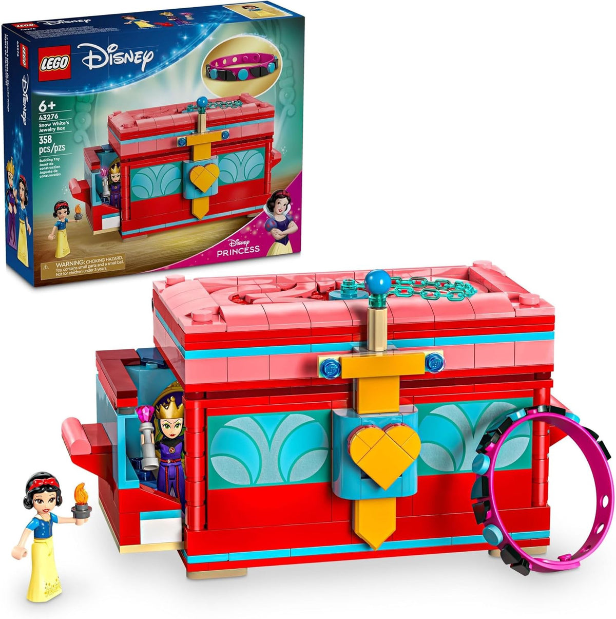 LEGO Toy ǀ Disney Snow White’s Jewelry Box 358PCS 43276