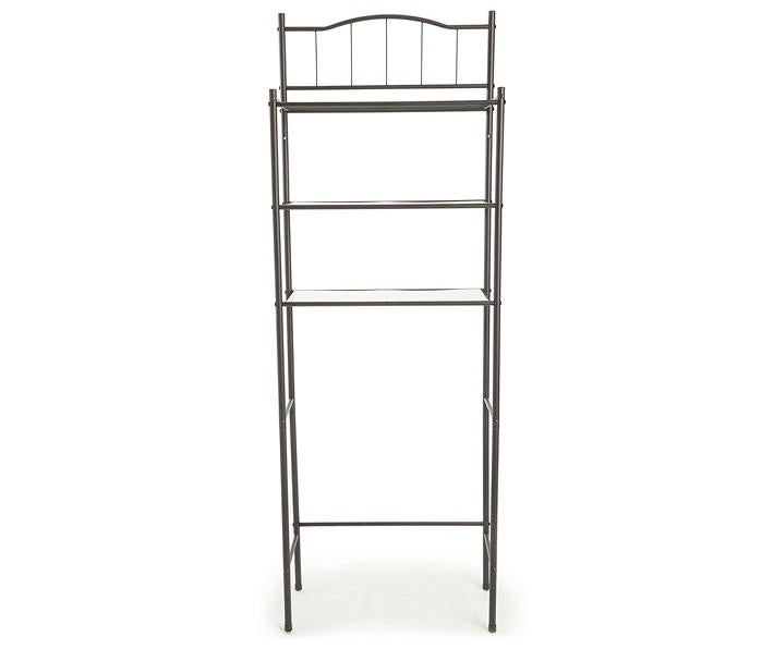 LEOSTAR Bathroom Rack Leo Star 72236276 P05034 Black Over Toilet Shelf Organizer