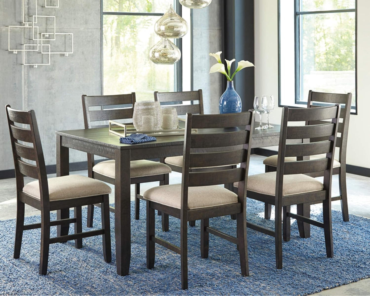 ASHLEY Dining Set Signature Design by Rokane D397-425 W/6 Chairs
