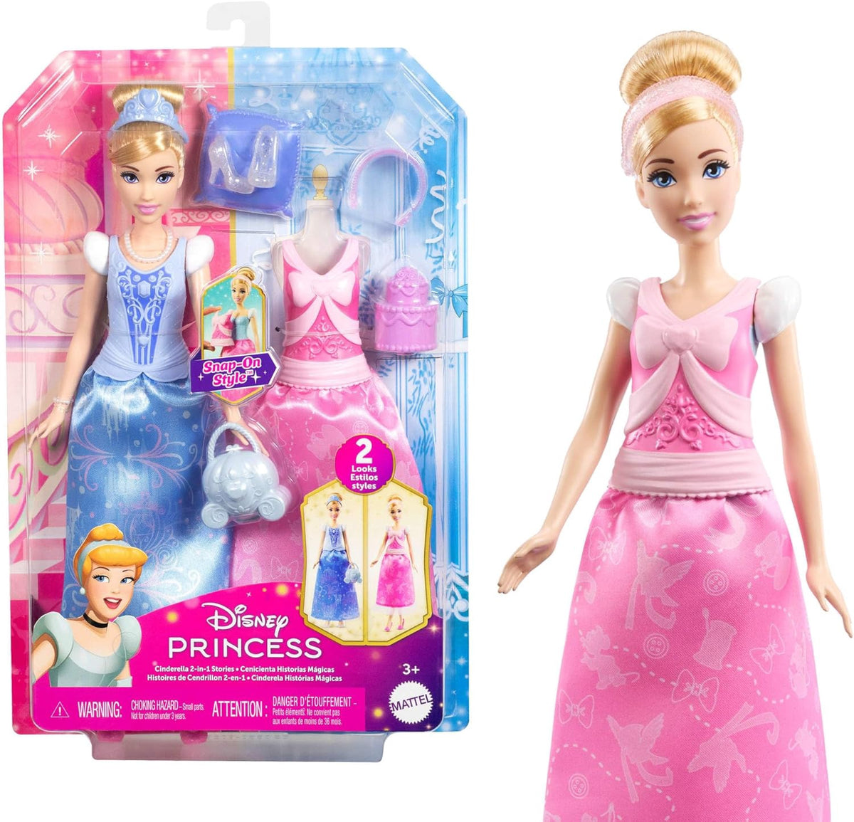 DISNEY Toy Doll Princess Cinderella with Accessories