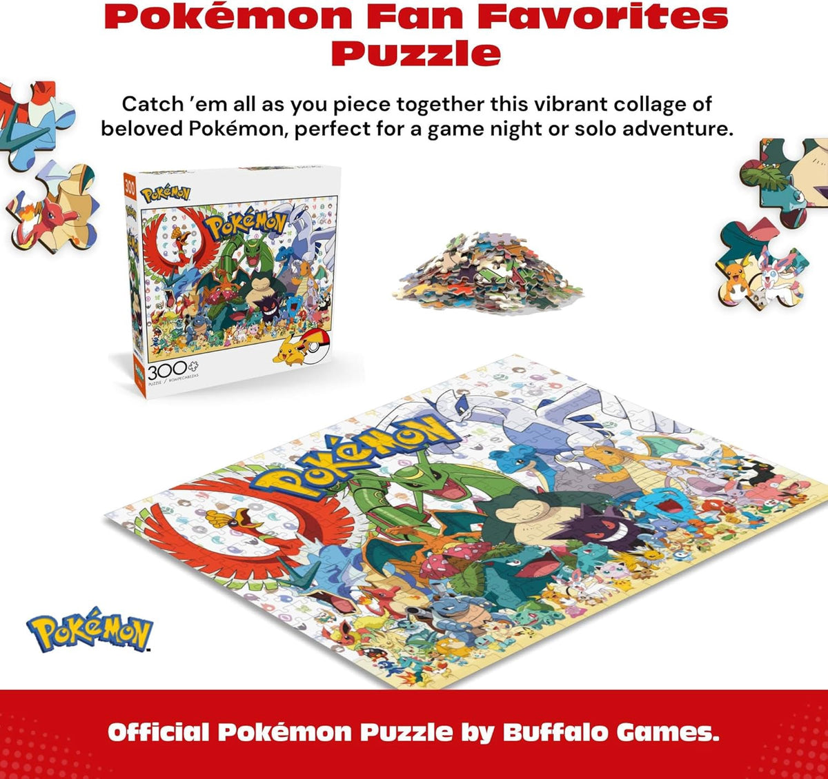 BUFFALO GAMES Puzzle Jigsaw Pokémon 300PC
