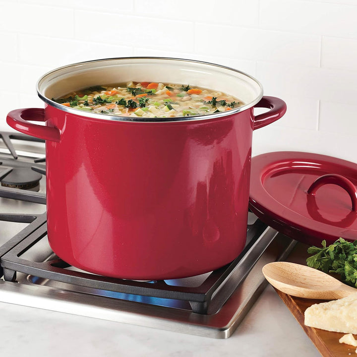 RACHAEL RAY Pot Stock 12QT Red