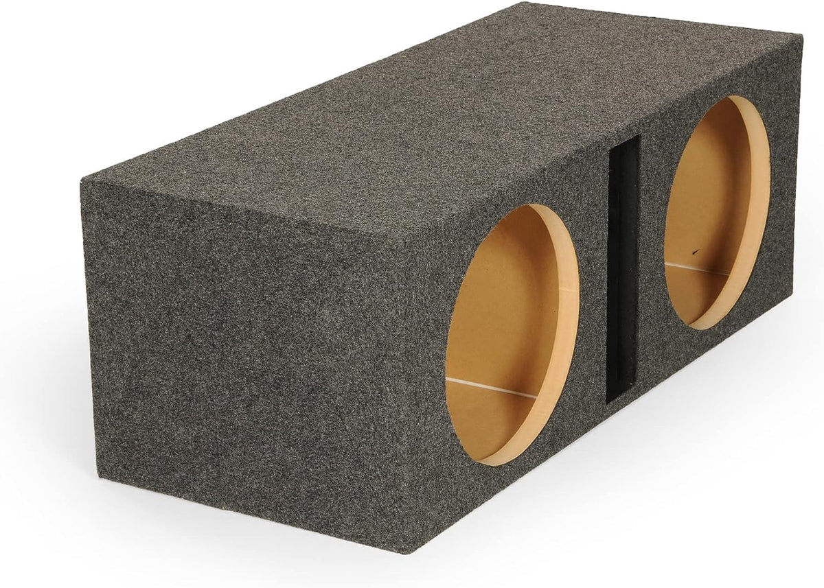 PIPEMAN'S Speaker Box Car 12" Empty Dual BVHD-212C Heavy Duty L Vented Enclosure with 1" Face