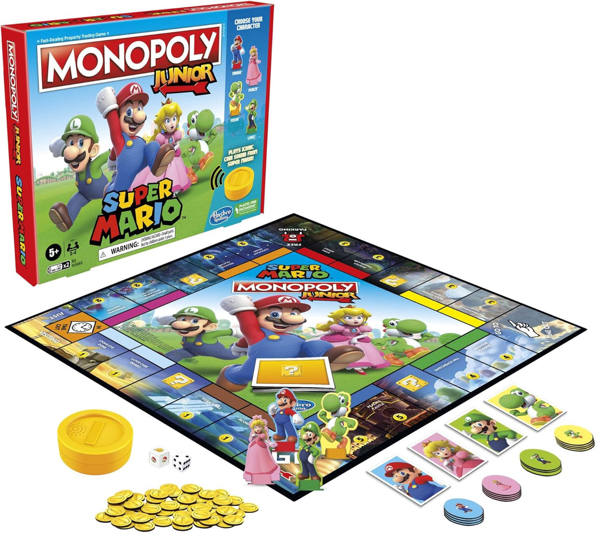 HASBRO Game Monopoly Junior Super Mario