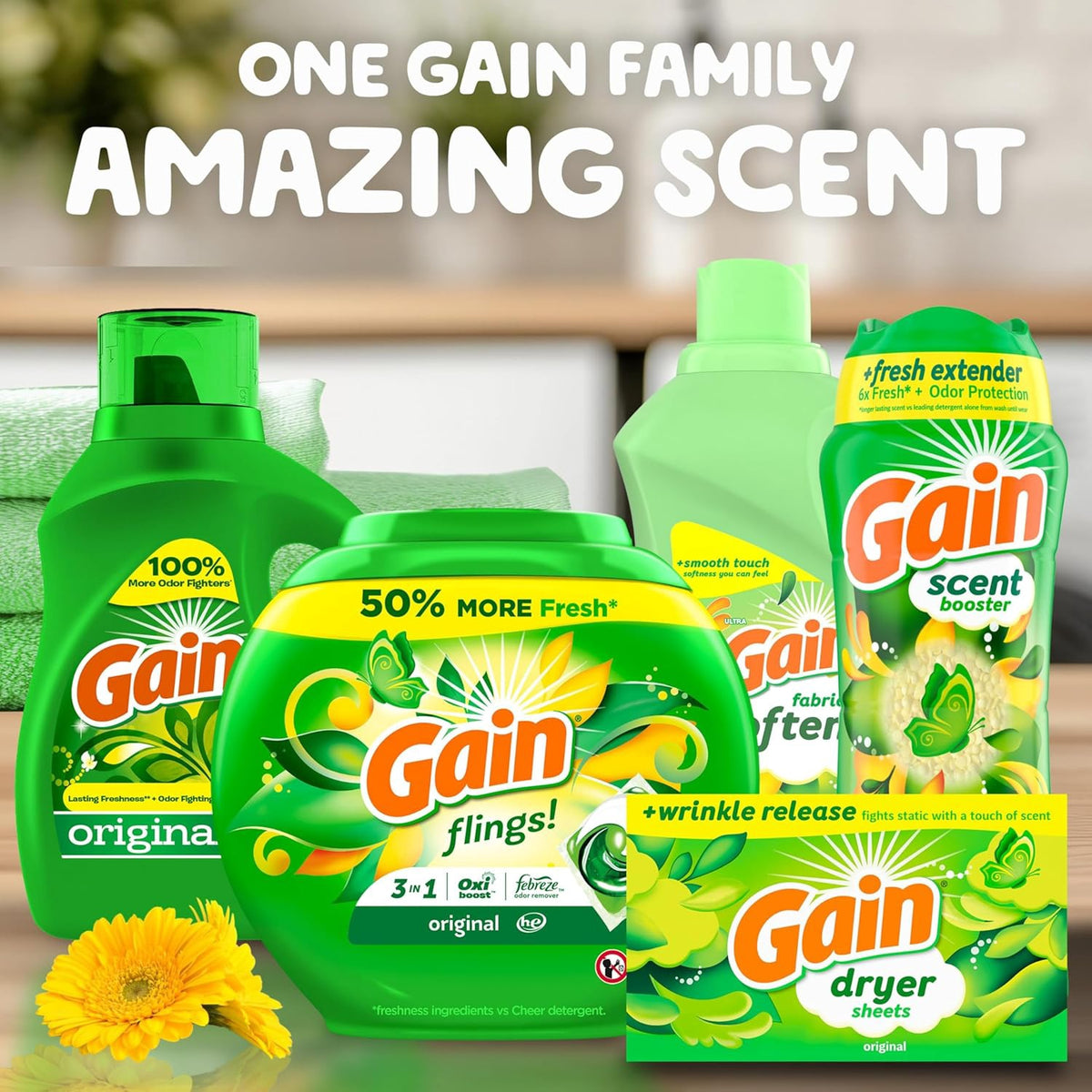 GAIN Dryer Sheet Original Scent 240COUNT