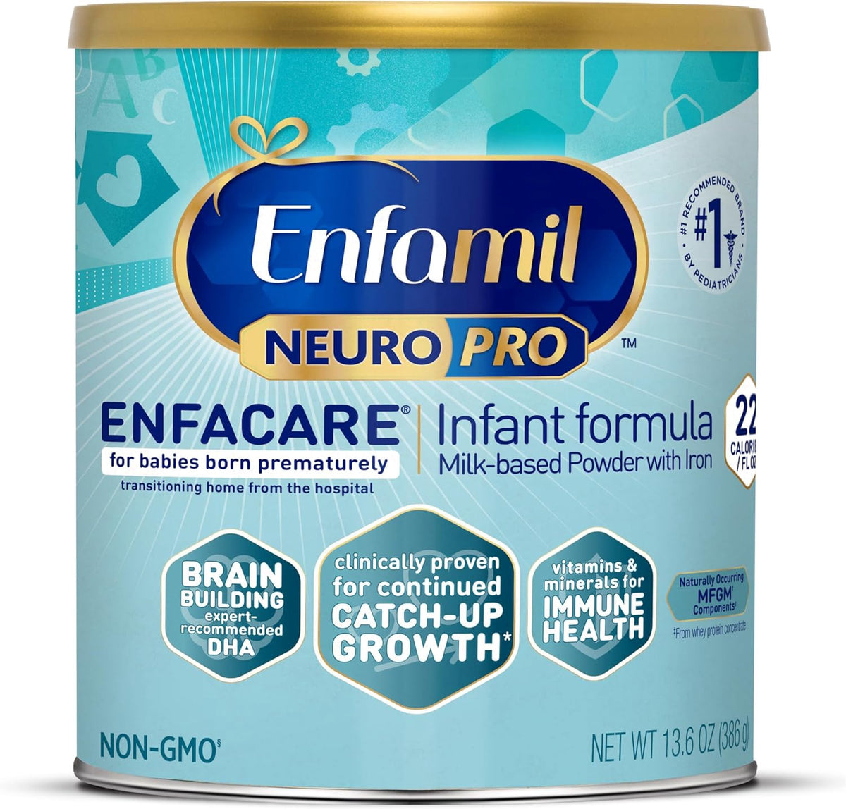 MEAD JOHNSON NUTRITION Enfamil Infant Formula Enfacare Neuro Pro for Babies Born Prematurely 13.6OZ 386G