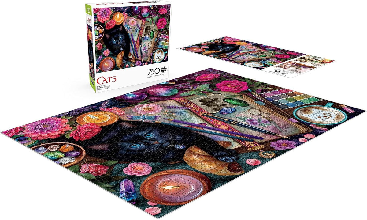 BUFFALO GAMES Puzzle Jigsaw Crafty Cats 750PCS