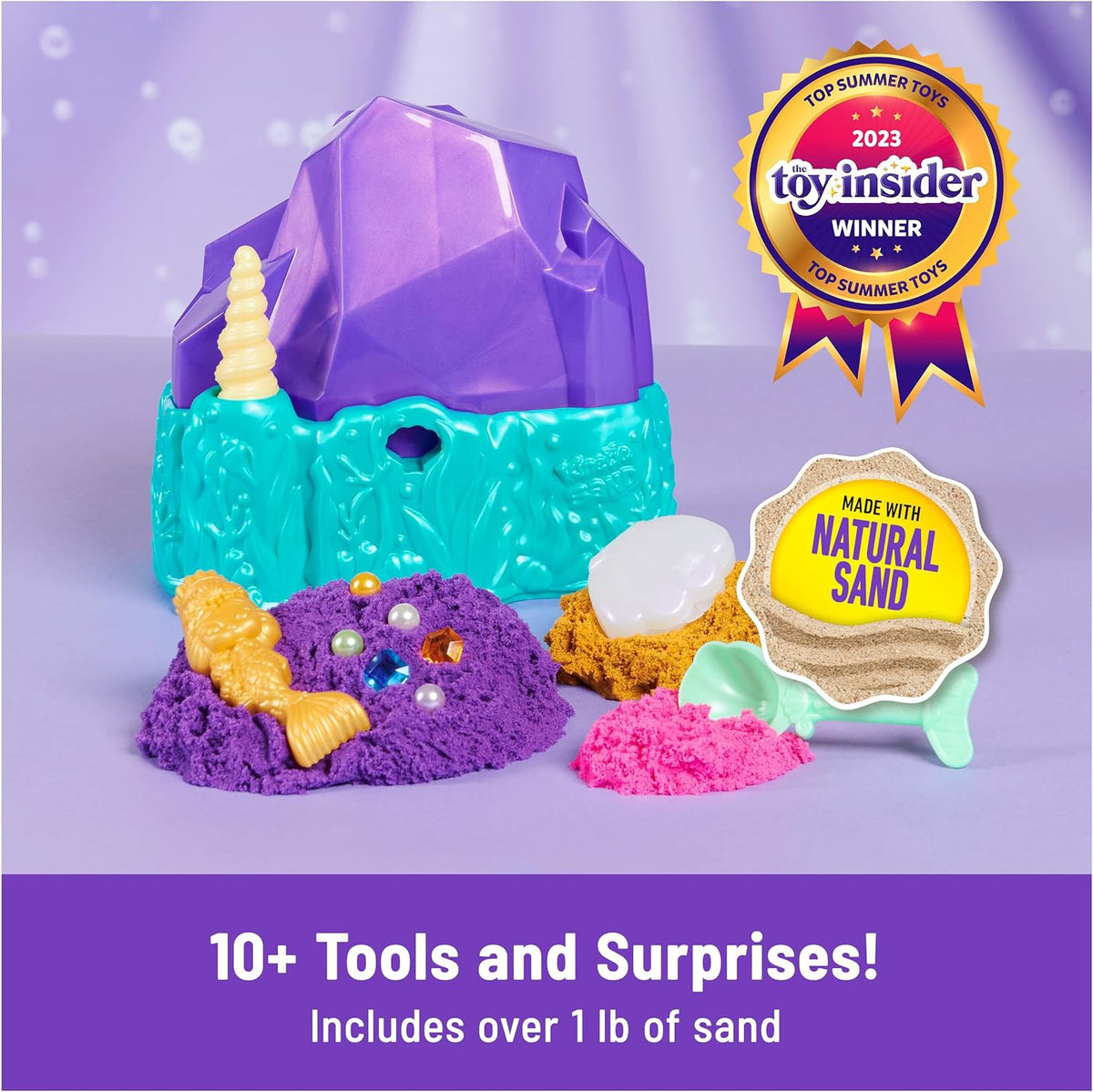 KINETIC SAND Toy Mermaid Crystal Playset