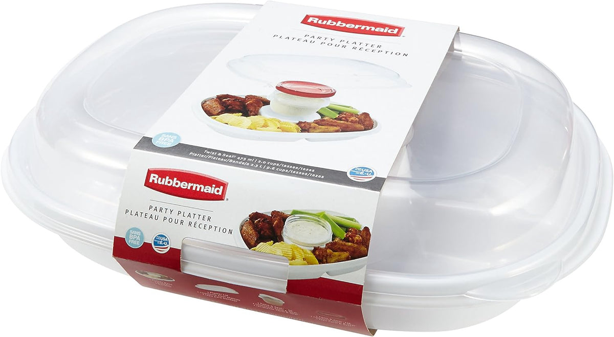 RUBBERMAID Food Bowl Party Platter 1996461