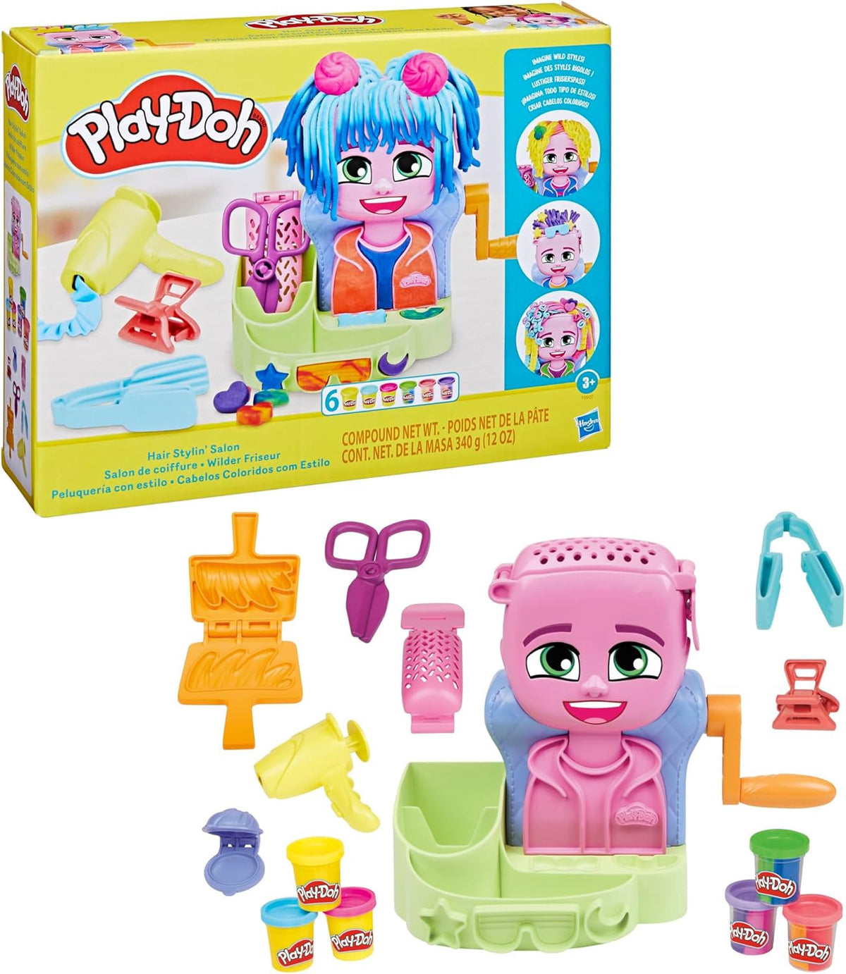 PLAY-DOH Toy Hair Stylin' Salon Playset