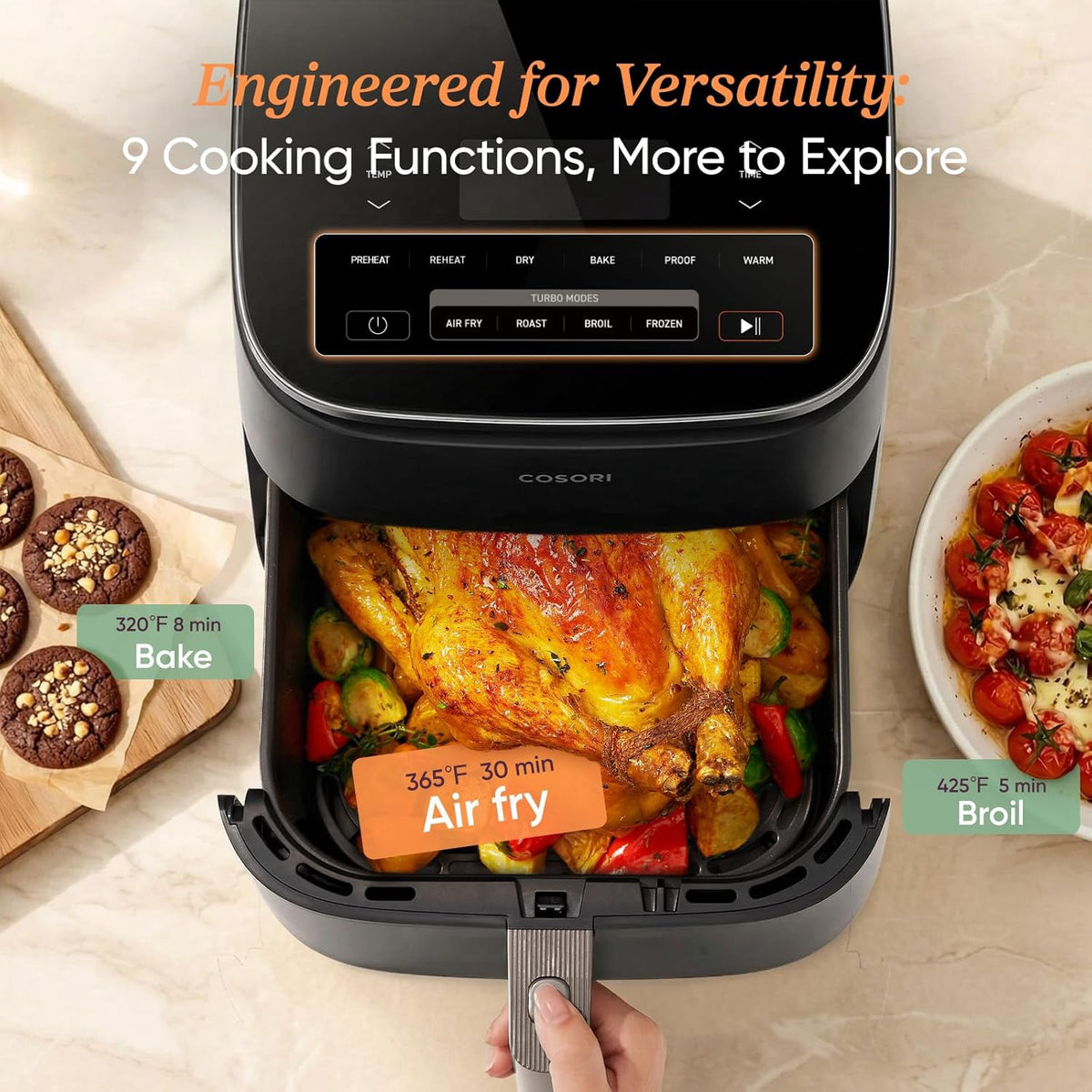 COSORI Air Fryer 9 IN 1 6QT