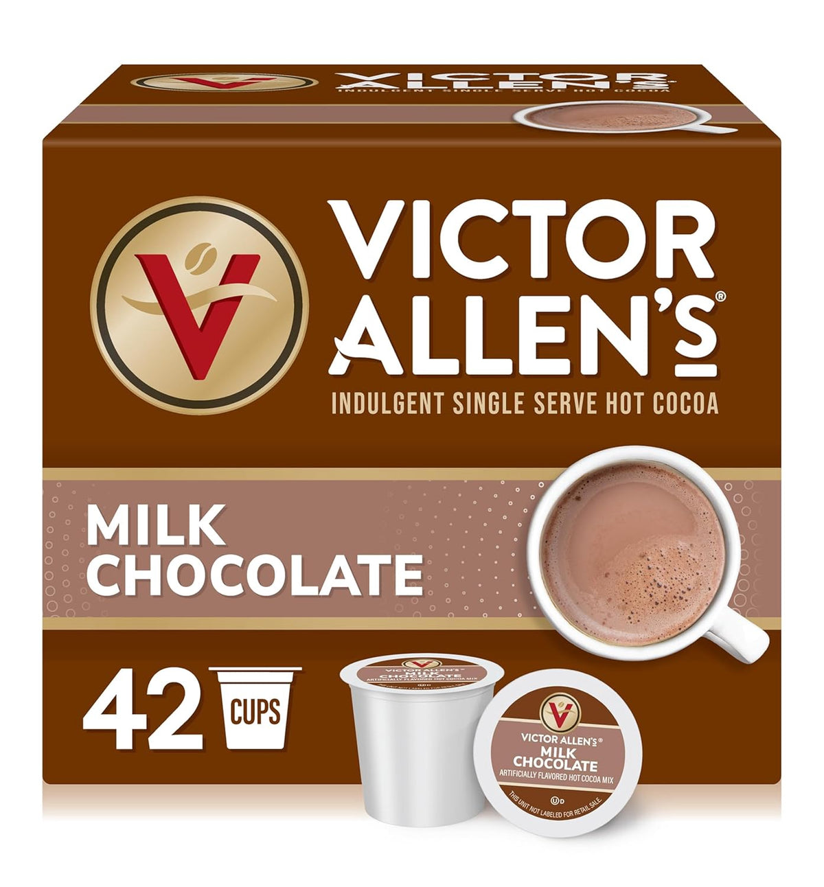 VICTOR ALLEN'S Coffee K-CUP Pods Keurig Milk Chocolate 42COUNT