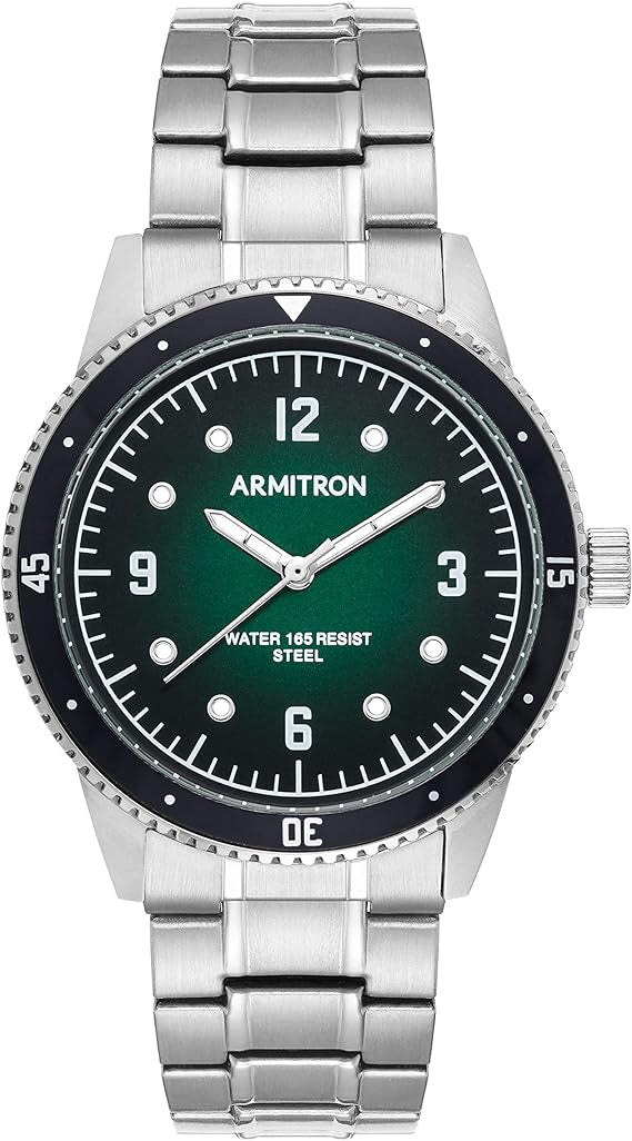ARMITRON Watch Men Bracelet Green 5482GNSVWM