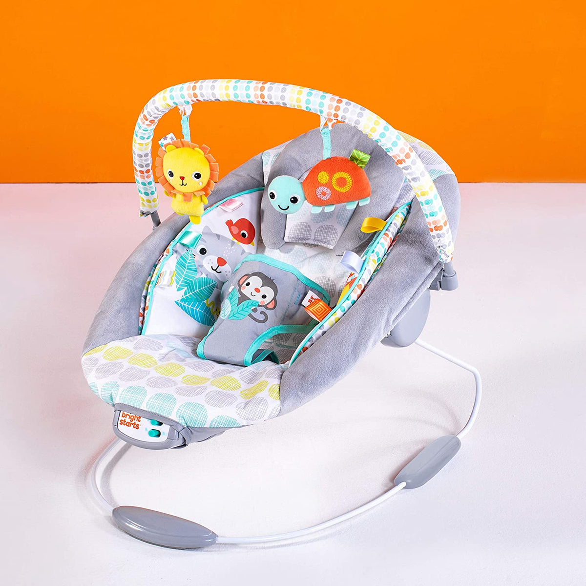 BRIGHT STARTS Baby Bouncer Whimsical Wild