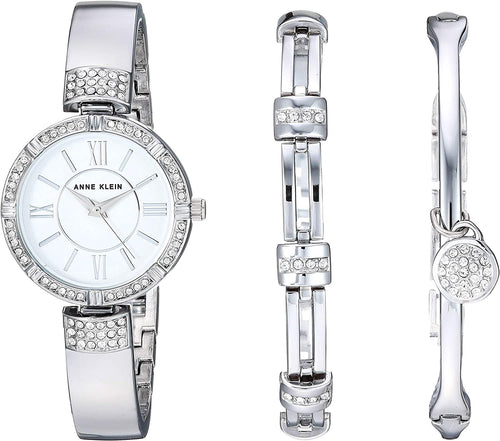 ANNE KLEIN Watch Women Set Silver 3295SVST
