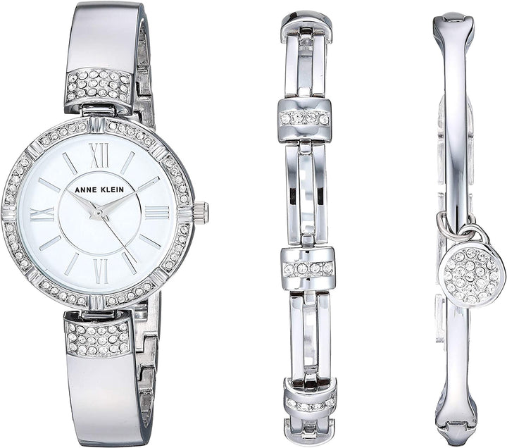 ANNE KLEIN Watch Women Set Silver 3295SVST