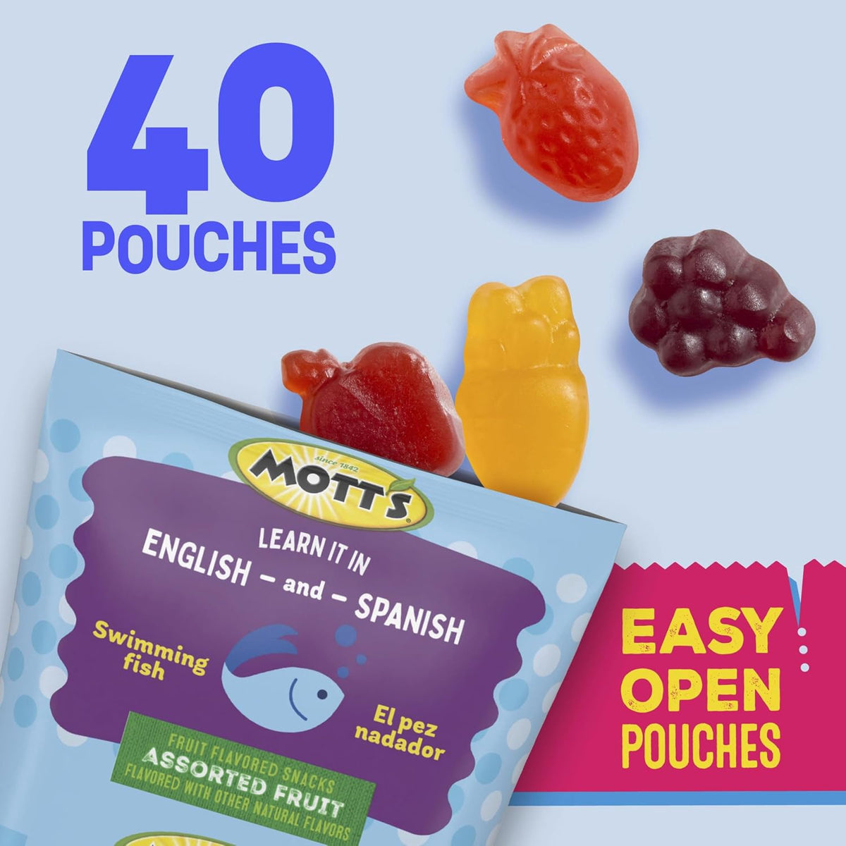 MOTT'S Fruit Flavored Snacks 40COUNT