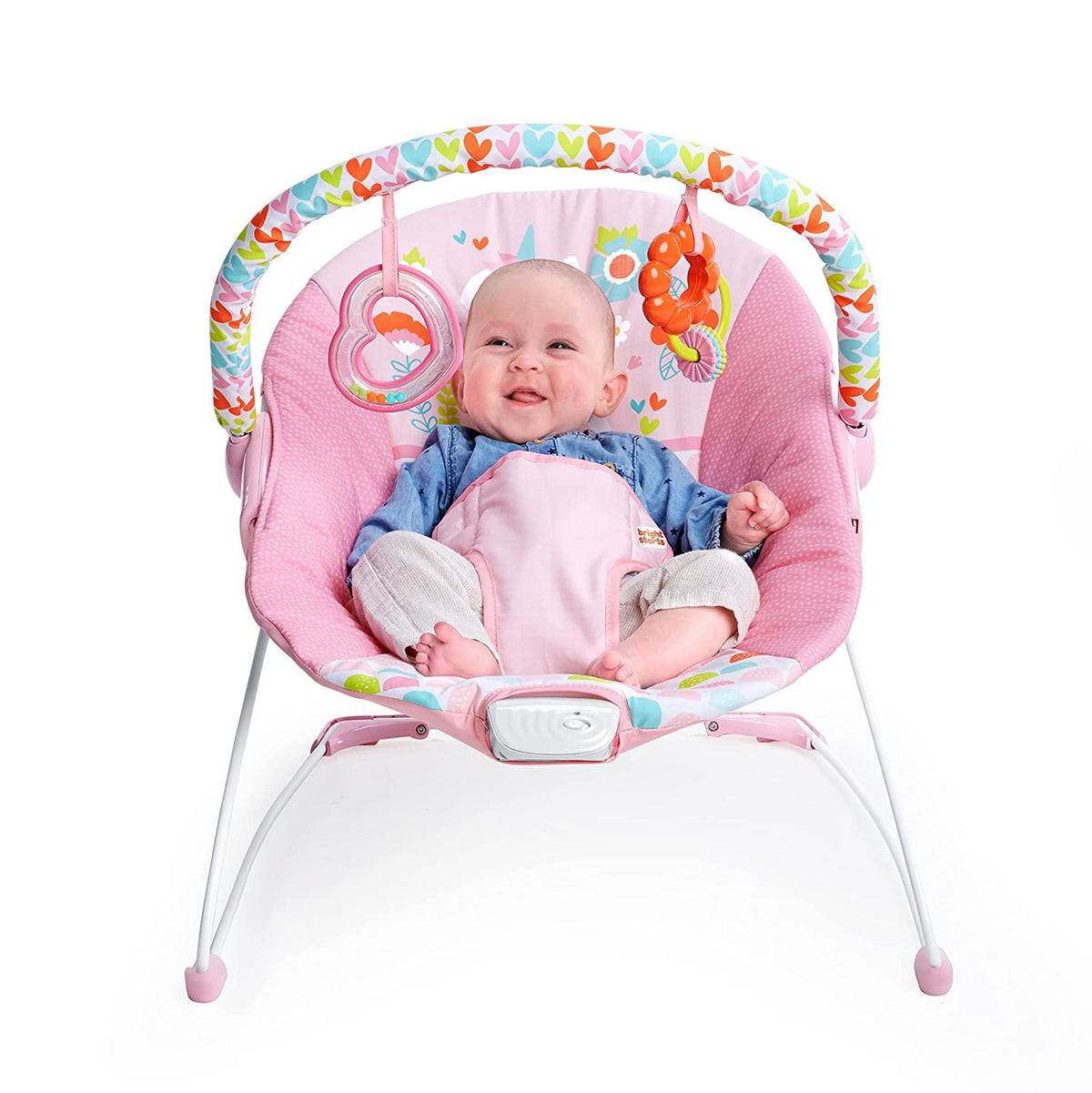 BRIGHT STARTS Baby Bouncer Fancy Fantasy Vibrating