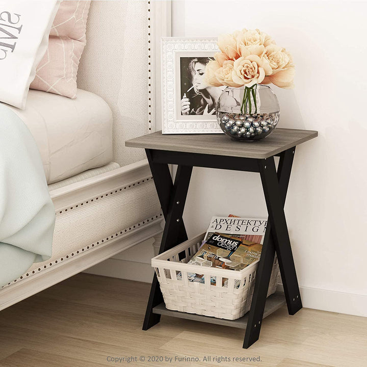 End Table Modern Simplistic Criss Crossed