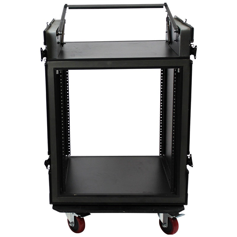 BLASTKING Console Rack Case IBKE-ARW12UM 12 Space with Mixer & Wheels Shockmount