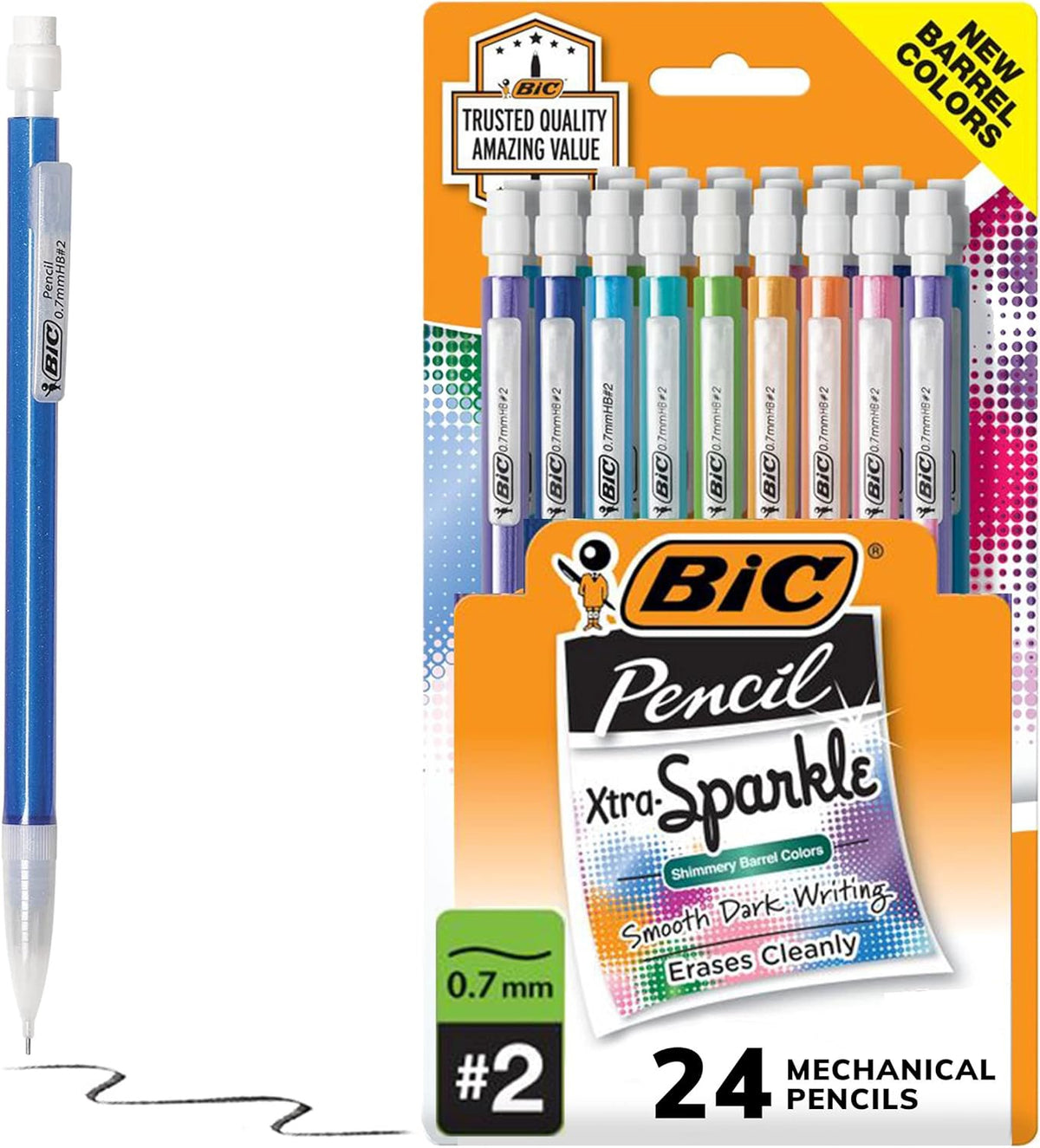 BIC Stationery Pencil XTRA-SPARKLE Mechanical 24PC Pack