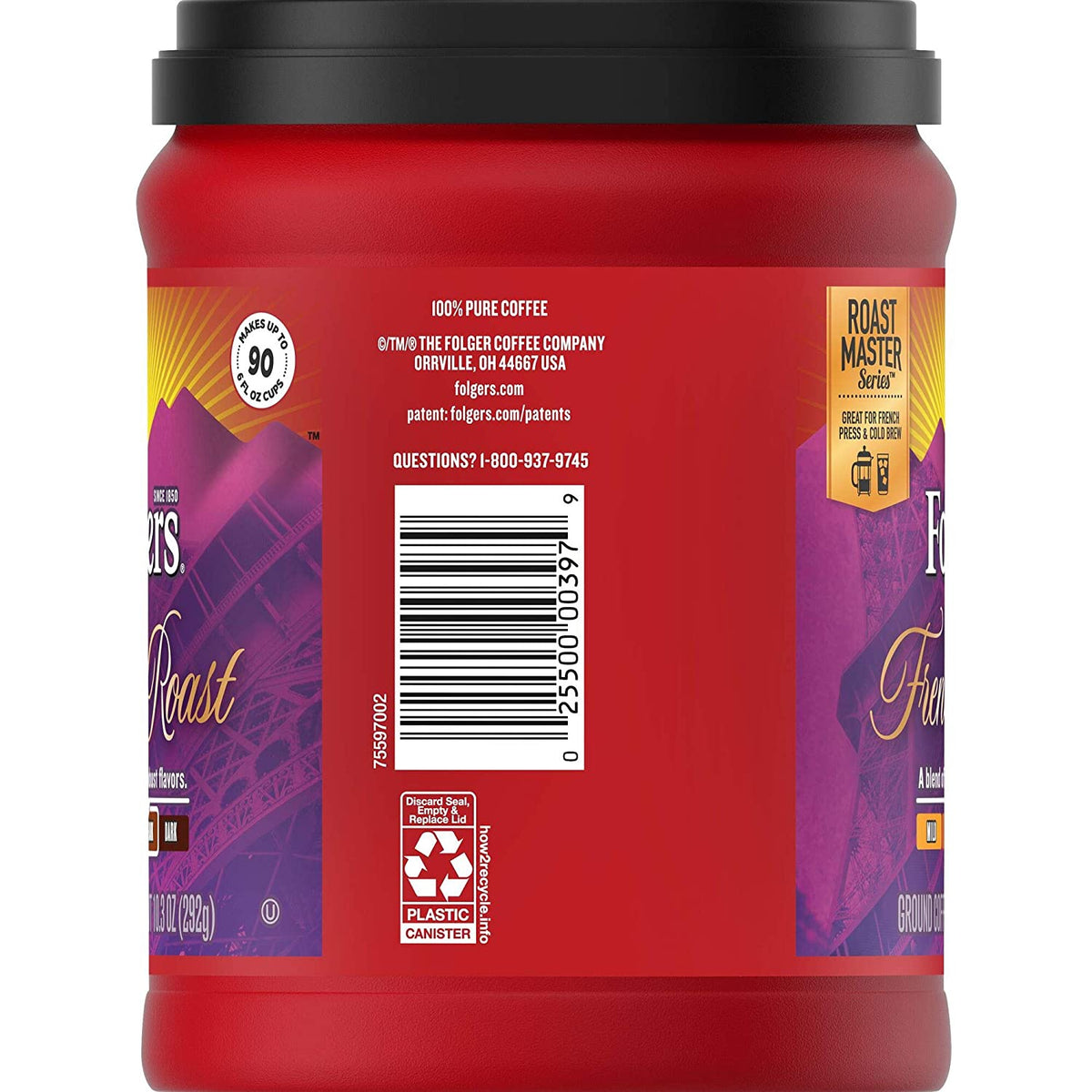 FOLGERS Coffee French Roast Medium Dark Ground 10.3OZ 292G