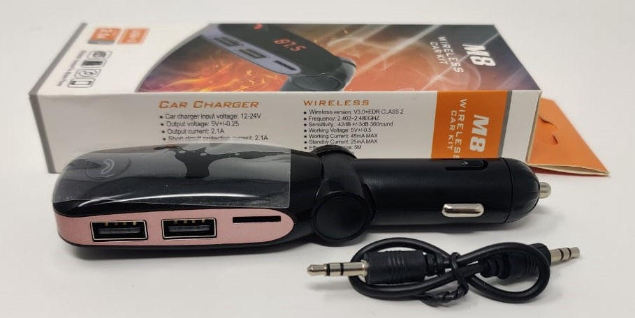 GENERIC Modulator FM USB Charger M8 Wireless Car Kit 2 USB 2.1A