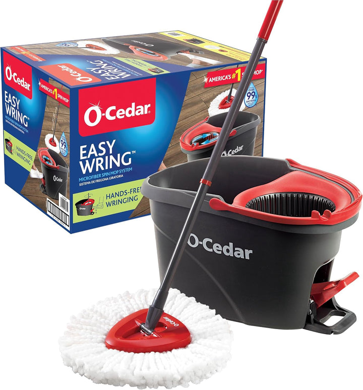O-CEDAR Mop Easywring Microfiber Spin Mop & Bucket