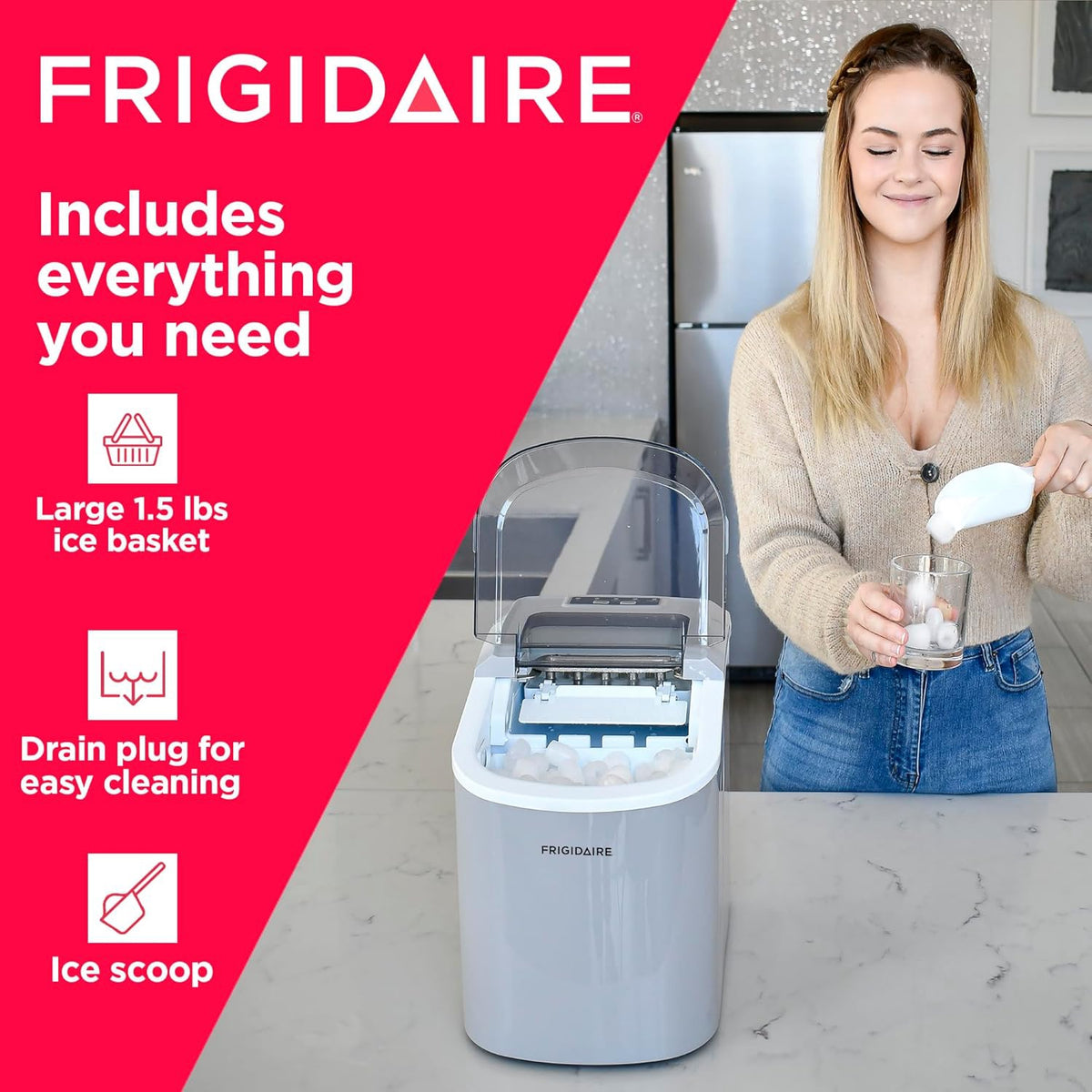 FRIGIDAIRE Ice Maker Countertop EFIC189