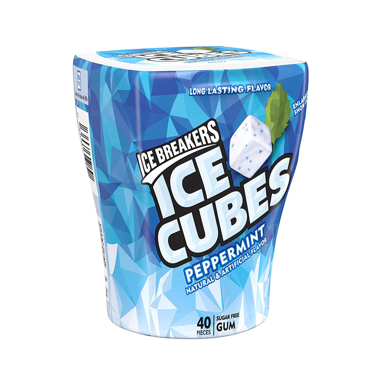 HERSHEY'S Ice Breakers Ice Cube Peppermint Sugar Free Gum 40-PIECES