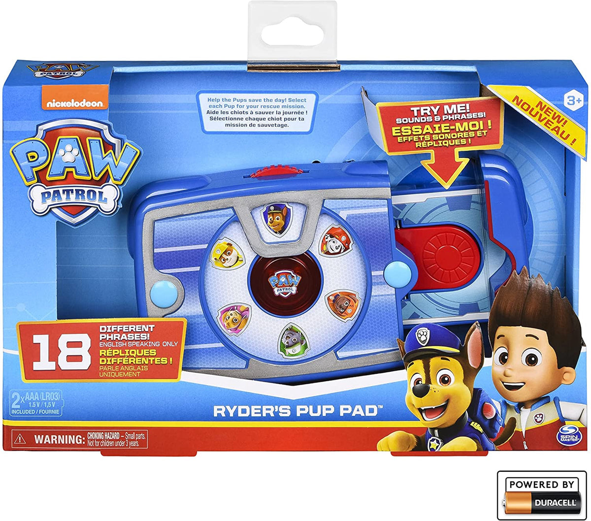 NICKELODEON Toy Paw Patrol Ryder’s Interactive Pup Pad with 18 Sounds and Phrases