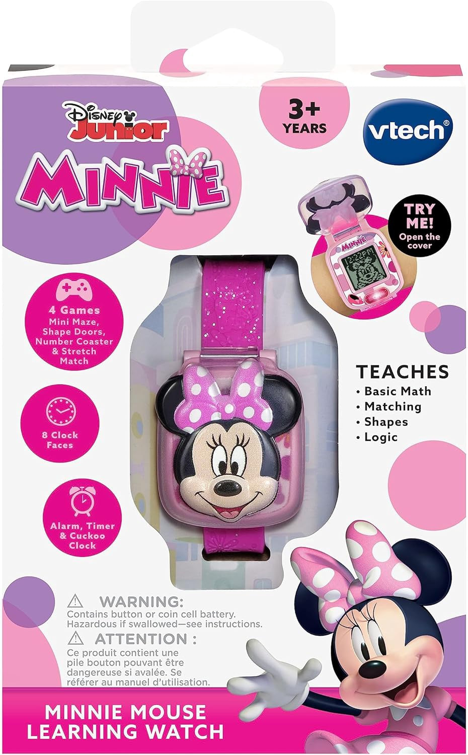VTECH Toy Disney Junior Watch Minnie Mouse