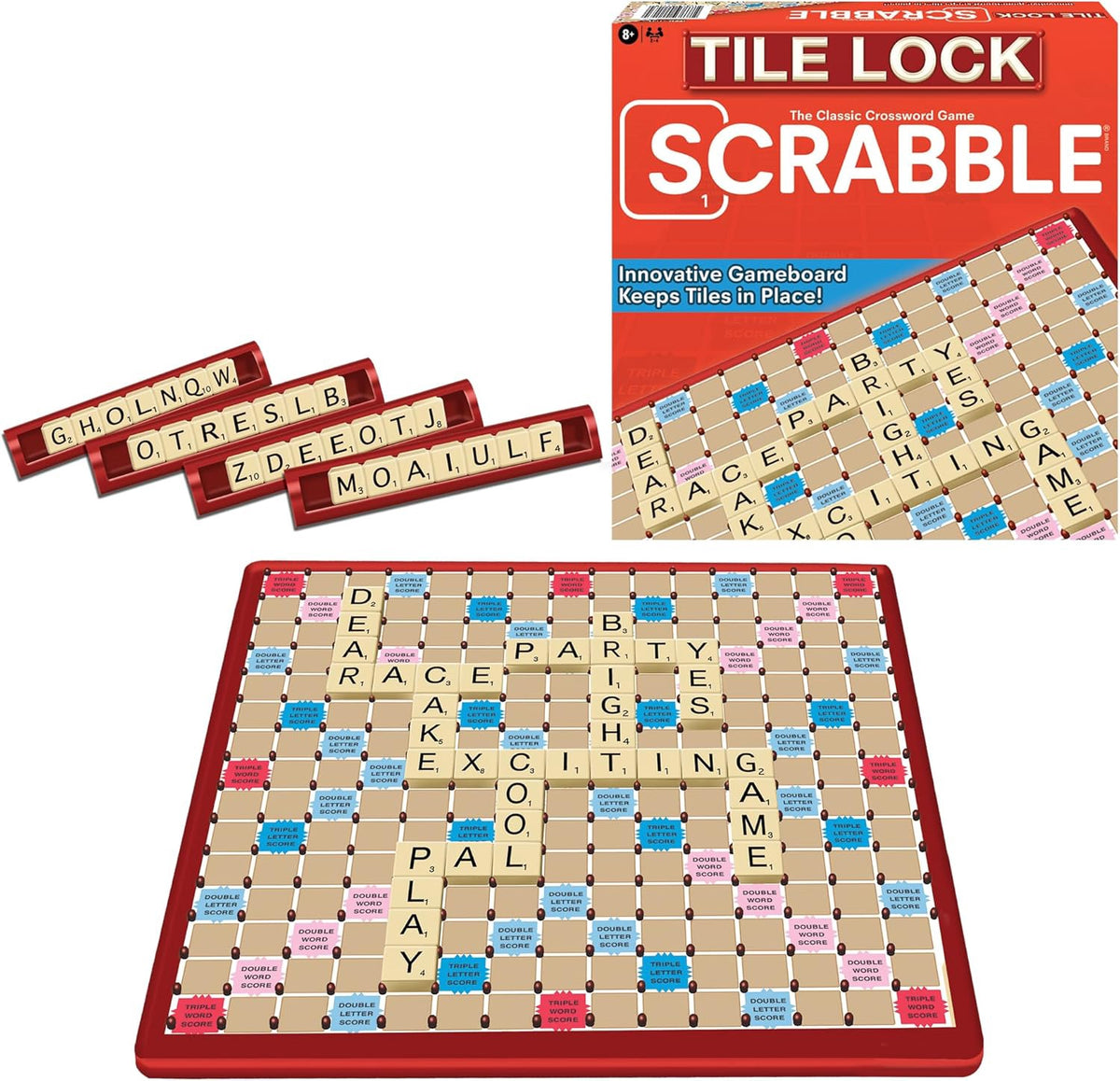WINNING MOVES Game Scrabble Tile Lock
