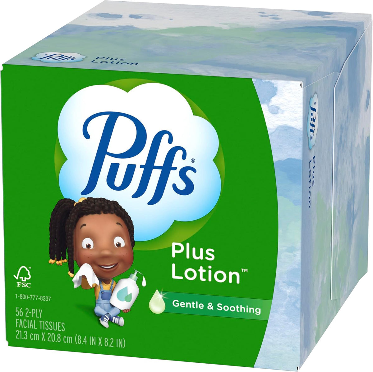 PUFFS Facial Tissue Plus Lotion Box 56