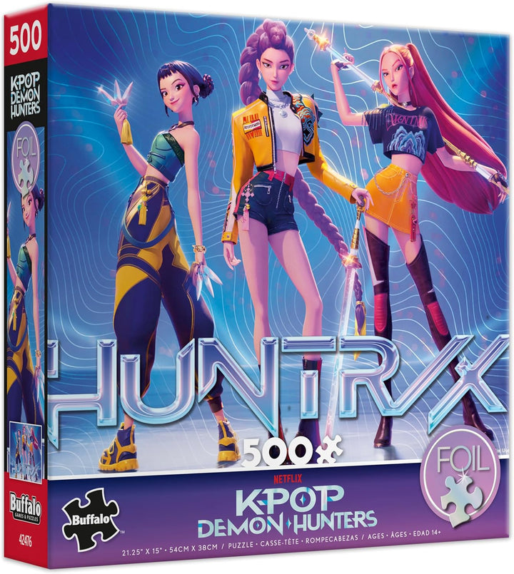 BUFFALO GAMES Puzzle Jigsaw Kpop Demon Hunters FOIL-FINISH 500PCS