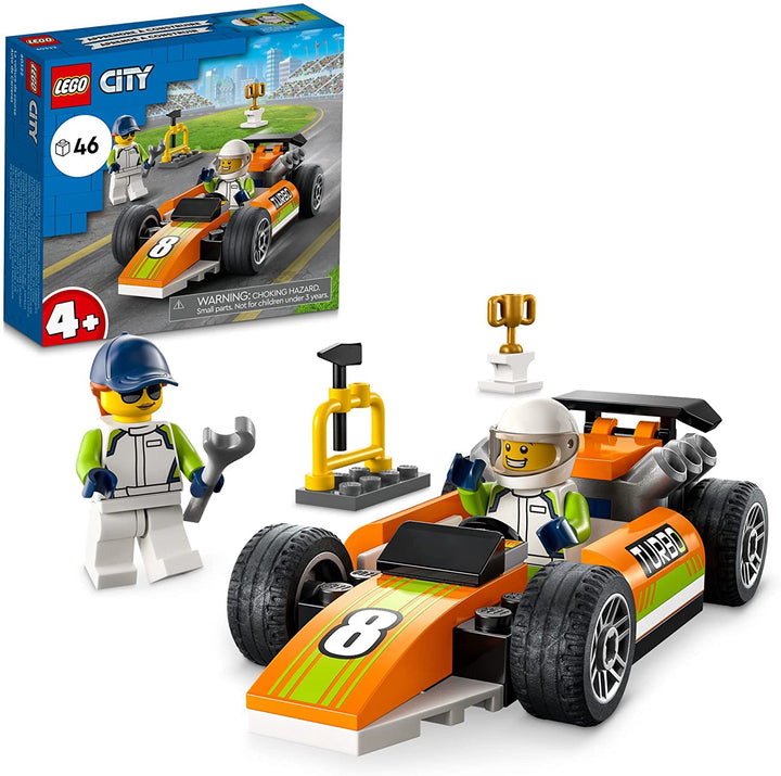 LEGO Toy City Race Car Building Kit 60322 46PCS
