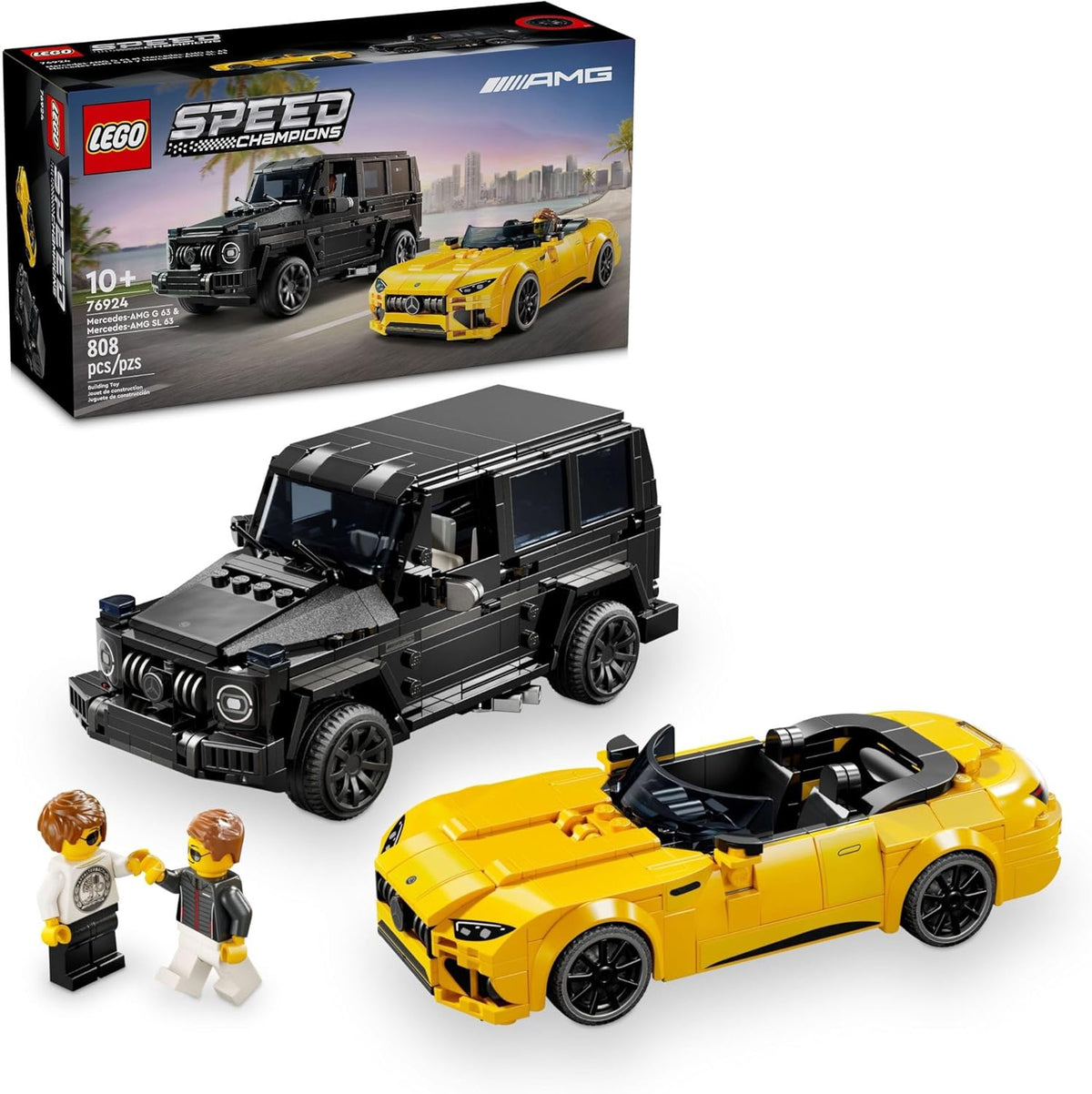 LEGO Toy Speed Champions MERCEDES-AMG G 63 & MERCEDES-AMG Sl 63 F1 76924 808PCS