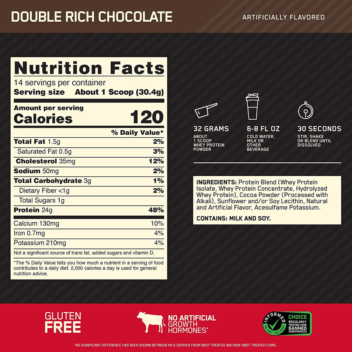Whey Protein Gold Standard Optimum Nutrition 1LB (16OZ)