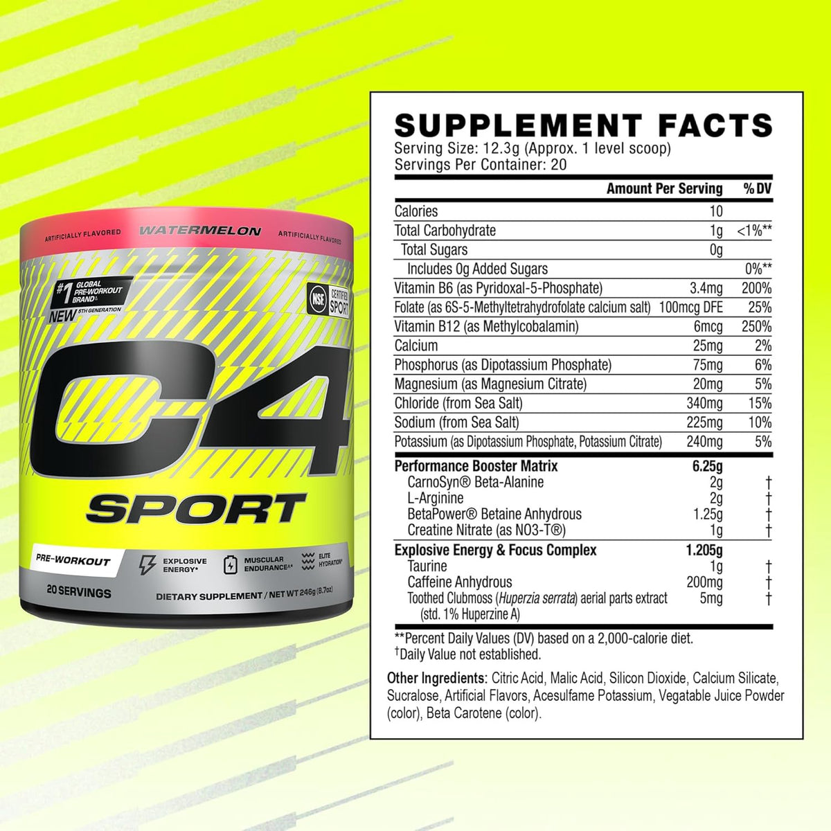 C4 Supplement Sport Watermelon / Icy Blue Razz / Hawaiian Punch