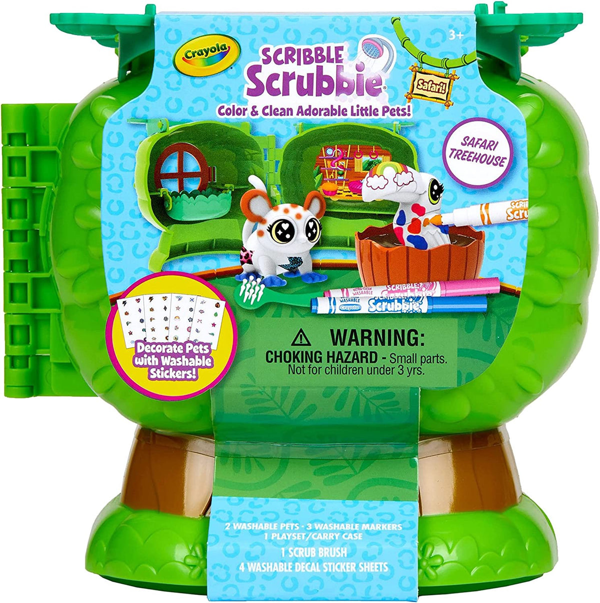 CRAYOLA Toy Scribble Scrubbie Pets Safari Treehouse
