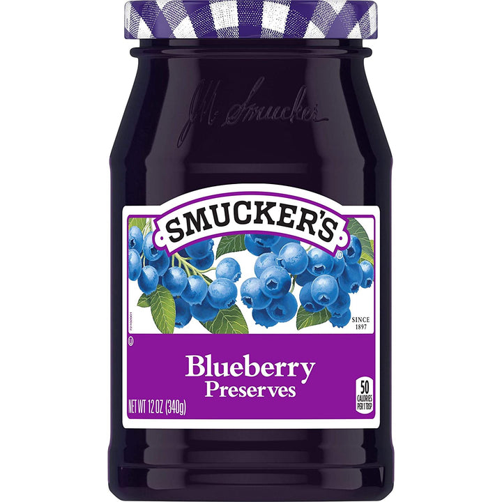 SMUCKER'S Blueberry Preserves 12OZ 340G